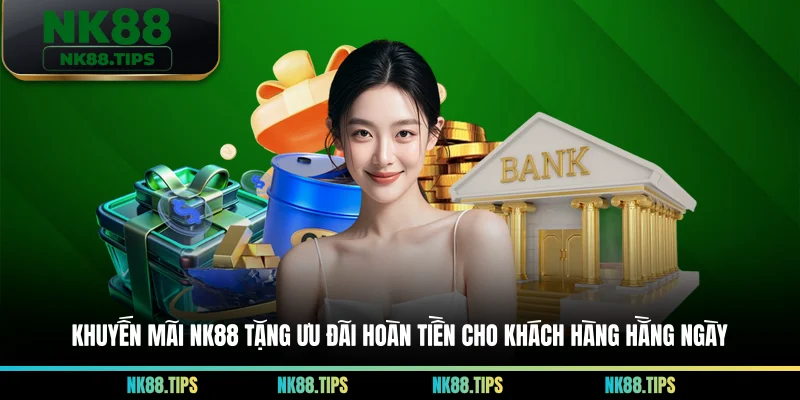 Khuyến mãi NK88 tặng ưu đãi hoàn tiền cho khách hàng hằng ngày